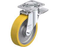 BLICKLE - Roulette pivotante à frein Ø 200mm bandage polyuréthane PU 900kg - LH-GTH 200K-ST