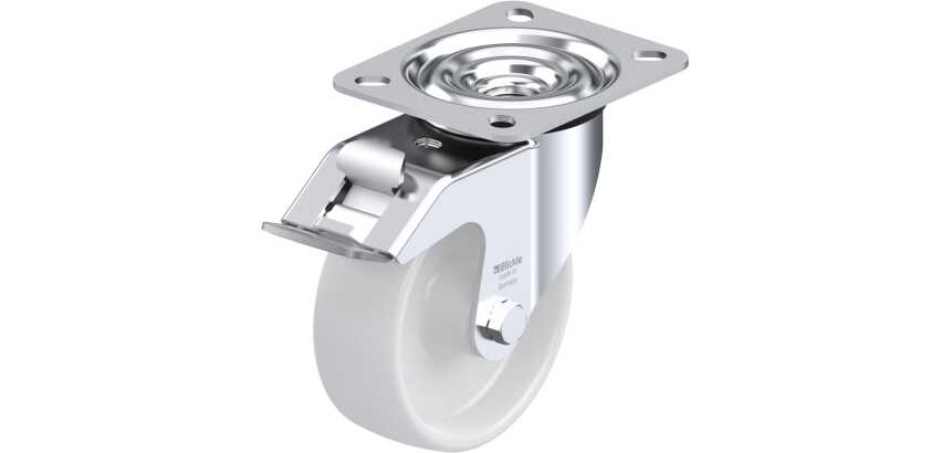BLICKLE - Roulette pivotante à frein Ø 100mm bandage polyamide PA 6.6 150kg - LE-PO 100G-FI