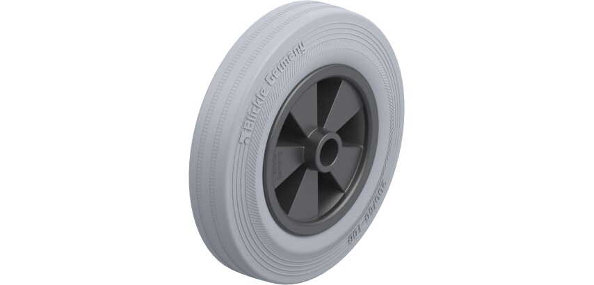 BLICKLE - Roue Ø 200mm bandage caoutchouc SBR 205kg - VPP 200/20G-SG