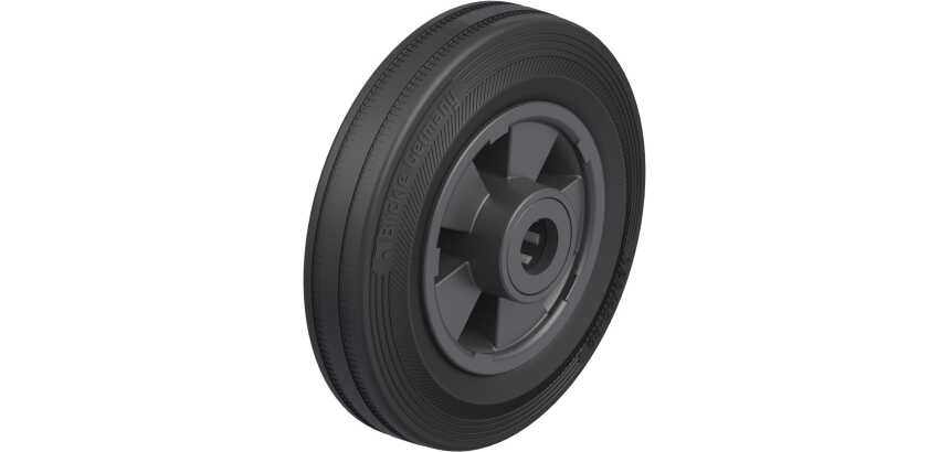 BLICKLE - Roue Ø 160mm bandage caoutchouc SBR 135kg - VPP 160/20R