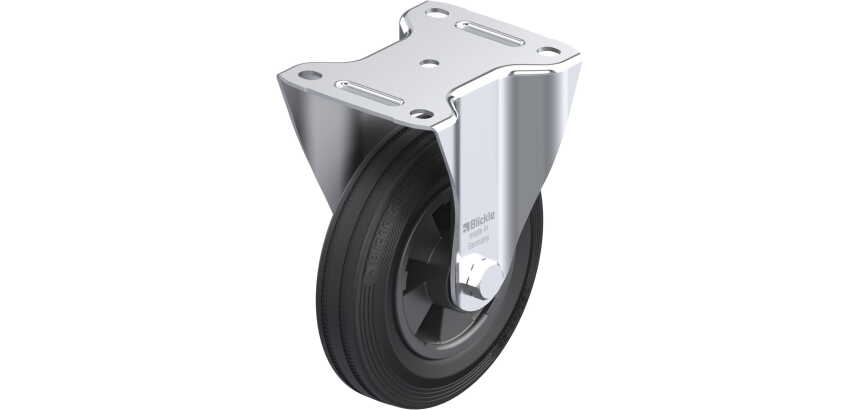 BLICKLE - Roulette fixe Ø 160mm bandage caoutchouc SBR 135kg - B-VPP 160R
