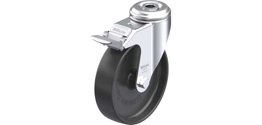 BLICKLE - Roulette pivotante à frein Ø 125mm bandage polyamide PA 6.6 120kg - LKRA-POA 125G-FI