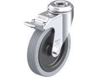 BLICKLE - Roulette pivotante à frein Ø 125mm bandage caoutchouc SBR 100kg - LKRA-VPA 125G-FI