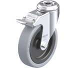 BLICKLE - Roulette pivotante à frein Ø 125mm bandage caoutchouc SBR 120kg - LKRA-VPA 126G-FI
