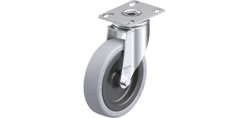 BLICKLE - Roulette pivotante Ø 125mm bandage caoutchouc SBR 120kg - LKPA-VPA 126G