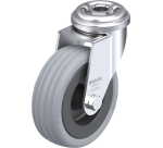 BLICKLE - Roulette pivotante Ø 75mm bandage caoutchouc SBR 60kg - LRA-VPA 75G