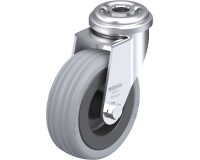 BLICKLE - Roulette pivotante Ø 75mm bandage caoutchouc SBR 60kg - LRA-VPA 75G