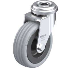 BLICKLE - Roulette pivotante Ø 75mm bandage caoutchouc SBR 60kg - LRA-VPA 75G