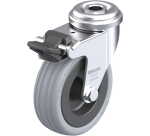 BLICKLE - Roulette pivotante à frein Ø 75mm bandage caoutchouc SBR 60kg - LRA-VPA 75G-FI