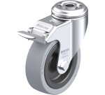 BLICKLE - Roulette pivotante à frein Ø 100mm bandage caoutchouc SBR 110kg - LKRA-VPA 101G-FI