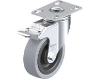 BLICKLE - Roulette pivotante à frein Ø 100mm bandage caoutchouc SBR 110kg - LKPA-VPA 101K-FI