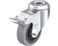 BLICKLE - Roulette pivotante à frein Ø 80mm bandage caoutchouc SBR 80kg - LKRA-VPA 80K-FI