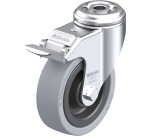 BLICKLE - Roulette pivotante à frein Ø 100mm bandage caoutchouc SBR 110kg - LKRA-VPA 101K-FI