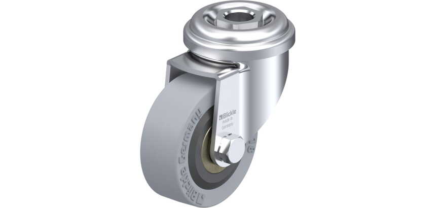 BLICKLE - Roulette pivotante Ø 50mm bandage caoutchouc SBR 40kg - LRA-VPA 50K