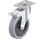 BLICKLE - Roulette pivotante à frein Ø 125mm bandage caoutchouc SBR 120kg - LKPA-VPA 126G-FI