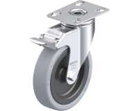 BLICKLE - Roulette pivotante à frein Ø 125mm bandage caoutchouc SBR 120kg - LKPA-VPA 126G-FI