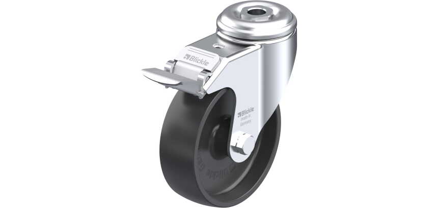BLICKLE - Roulette pivotante à frein Ø 100mm bandage polyamide PA 6.6 120kg - LKRA-POA 100G-FI
