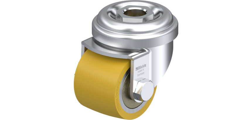 BLICKLE - Roulette pivotante Ø 35mm bandage polyuréthane PU 100kg - LRA-VSTH 35K