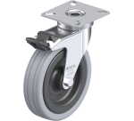 BLICKLE - Roulette pivotante à frein Ø 100mm bandage caoutchouc SBR 70kg - LPA-VPA 100G-FI