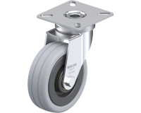 BLICKLE - Roulette pivotante Ø 75mm bandage caoutchouc SBR 60kg - LPA-VPA 75K