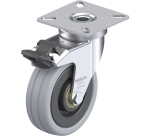 BLICKLE - Roulette pivotante à frein Ø 75mm bandage caoutchouc SBR 60kg - LPA-VPA 75K-FI