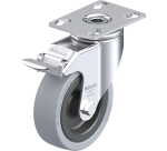 BLICKLE - Roulette pivotante à frein Ø 100mm bandage caoutchouc SBR 110kg - LKPA-VPA 101G-FI