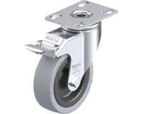 BLICKLE - Roulette pivotante à frein Ø 100mm bandage caoutchouc SBR 110kg - LKPA-VPA 101G-FI
