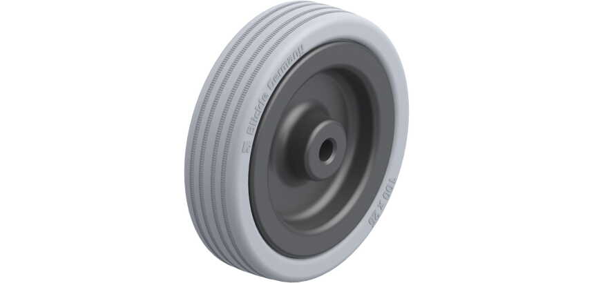 BLICKLE - Roue Ø 100mm bandage caoutchouc SBR 90kg - VPA 100/8G