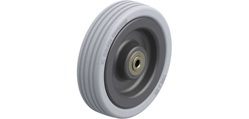 BLICKLE - Roue Ø 100mm bandage caoutchouc SBR 90kg - VPA 100/6K
