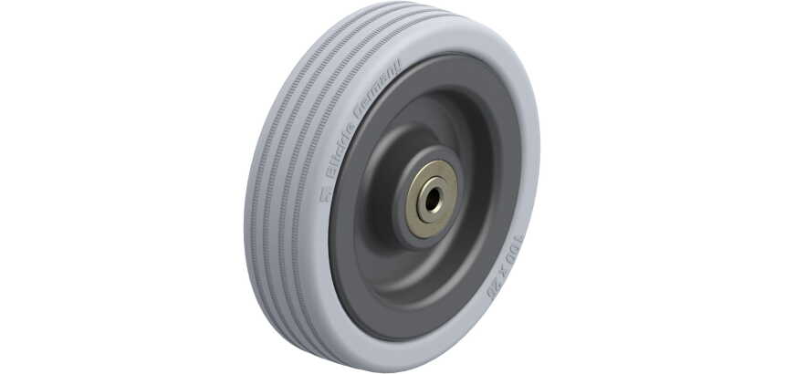 BLICKLE - Roue Ø 100mm bandage caoutchouc SBR 90kg - VPA 100/6K
