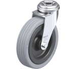BLICKLE - Roulette pivotante Ø 100mm bandage caoutchouc SBR 70kg - LRA-VPA 100G
