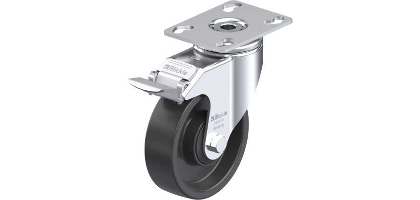 BLICKLE - Roulette pivotante à frein Ø 100mm bandage polyamide PA 6.6 120kg - LKPA-POA 100K-FI