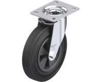 BLICKLE - Roulette pivotante Ø 200mm bandage caoutchouc SBR 205kg - LE-VPP 200G