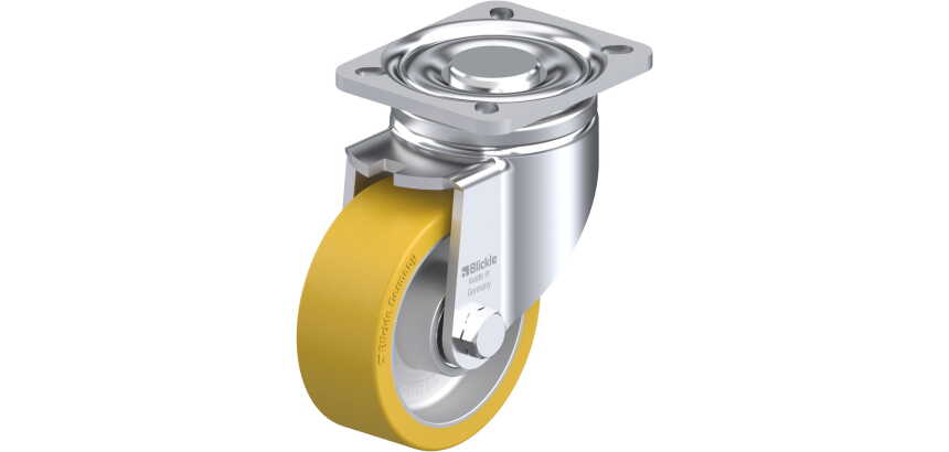 BLICKLE - Roulette pivotante Ø 100mm bandage polyuréthane PU 350kg - LH-ALTH 100K-1