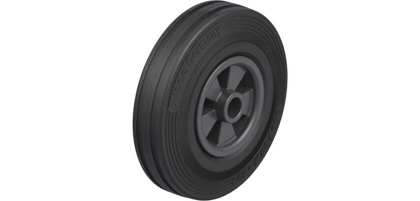 BLICKLE - Roue Ø 140mm bandage caoutchouc SBR 115kg - VPP 140/15G