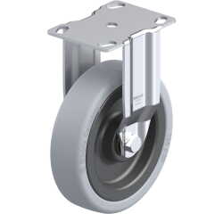 BLICKLE - Roulette fixe Ø 125mm bandage caoutchouc SBR 120kg - BKPA-VPA 126K