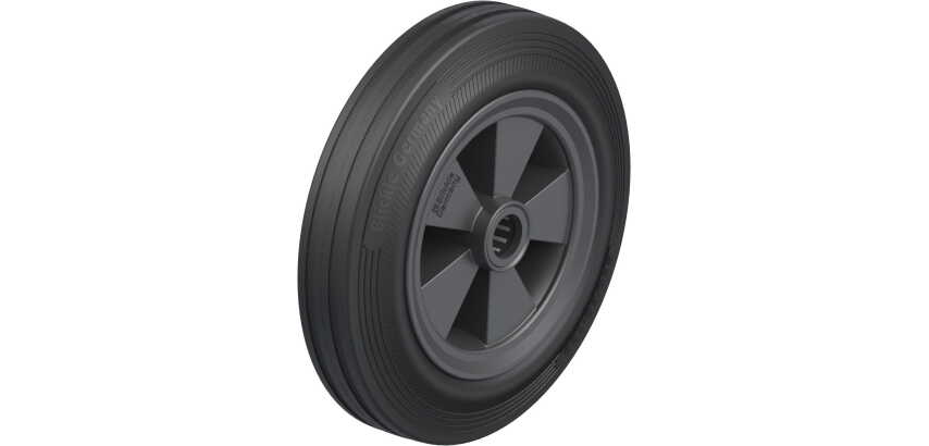 BLICKLE - Roue Ø 250mm bandage caoutchouc SBR 295kg - VPP 250/25R