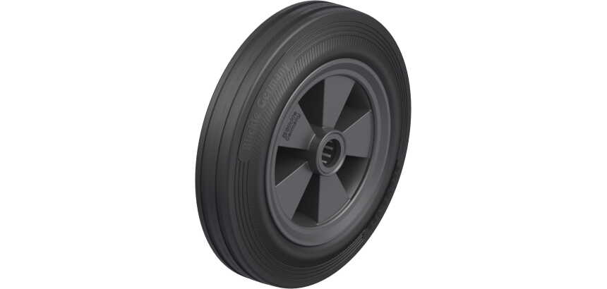 BLICKLE - Roue Ø 250mm bandage caoutchouc SBR 295kg - VPP 250/25R