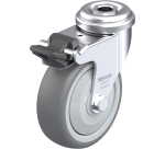 BLICKLE - Roulette pivotante à frein Ø 75mm bandage caoutchouc TPE 75kg - LRA-TPA 75KF-FI