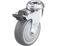 BLICKLE - Roulette pivotante à frein Ø 75mm bandage caoutchouc TPE 75kg - LRA-TPA 75KF-FI