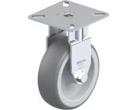 BLICKLE - Roulette fixe Ø 75mm bandage caoutchouc TPE 75kg - BPA-TPA 75G