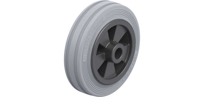 BLICKLE - Roue Ø 100mm bandage caoutchouc SBR 70kg - VPP 100/12G-SG