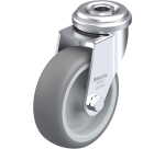 BLICKLE - Roulette pivotante Ø 75mm bandage caoutchouc TPE 75kg - LRA-TPA 75G