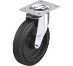 BLICKLE - Roulette pivotante Ø 200mm bandage caoutchouc NR 300kg - LE-POEV 200R