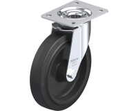 BLICKLE - Roulette pivotante Ø 200mm bandage caoutchouc NR 300kg - LE-POEV 200R