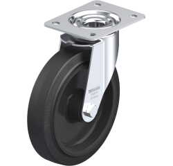 BLICKLE - Roulette pivotante Ø 200mm bandage caoutchouc NR 300kg - LE-POEV 200R