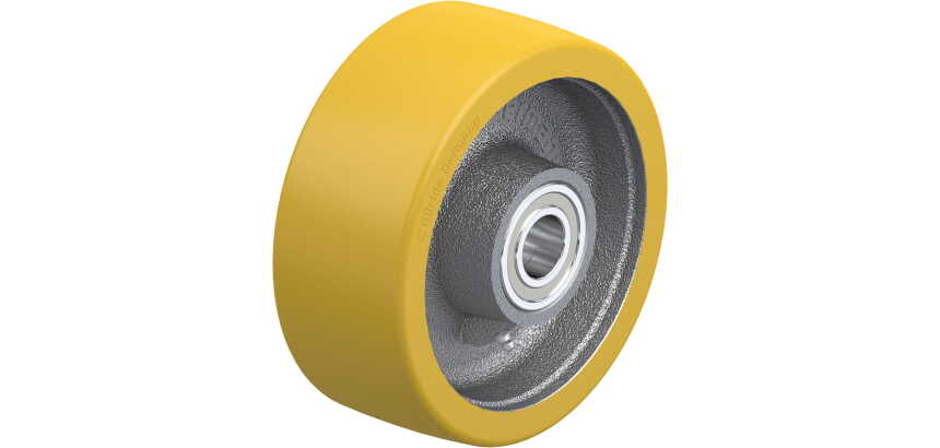 BLICKLE - Roue Ø 200mm bandage polyuréthane Thermoplat haute température 1 600kg - GTH 202/30K