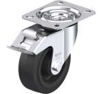 BLICKLE - Roulette pivotante à frein Ø 100mm bandage caoutchouc NR 150kg - LE-POEV 100R-FI