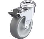 BLICKLE - Roulette pivotante à frein Ø 75mm bandage caoutchouc TPE 75kg - LRA-TPA 75G-FI