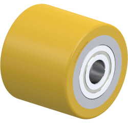 BLICKLE - Galet de transpalettes Ø 82mm bandage polyuréthane PU 660kg - HTH 82x72/20-72K